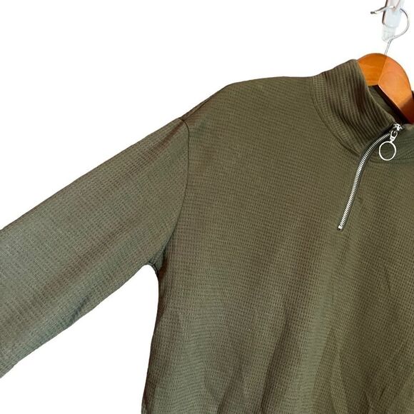NWT! Crave game  green eagle quarter zip sweater - Picture 6 of 10